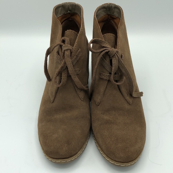 Dolce Vita Suede Wedge Booties Size 9 1/2 - Picture 5 of 14